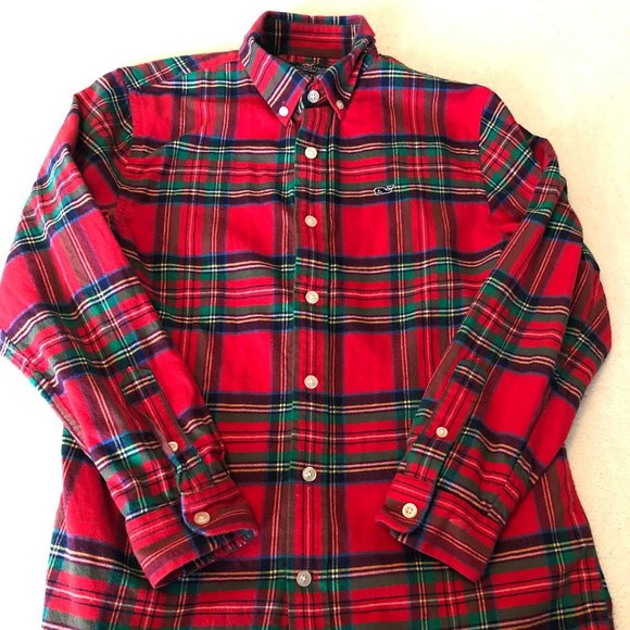 Vineyard Vines Tops - Vineyard Vines Shirt Womens Adult Size Medium 12-14 Whale Logo Button Up